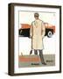 Blizzand Trench Coat-null-Framed Art Print