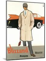Blizzand Trench Coat-null-Mounted Art Print