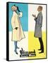 Blizzand Trench Coats-null-Framed Stretched Canvas