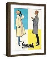 Blizzand Trench Coats-null-Framed Art Print