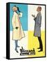 Blizzand Trench Coats-null-Framed Stretched Canvas