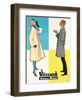 Blizzand Trench Coats-null-Framed Art Print