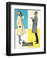 Blizzand Trench Coats-null-Framed Art Print