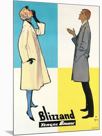 Blizzand Trench Coats-null-Mounted Art Print