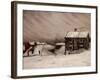 Blizzard, 1905 (Oil on Canvas)-Harald Oscar Sohlberg-Framed Giclee Print