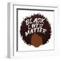 BLM Hair-Victoria Brown-Framed Art Print