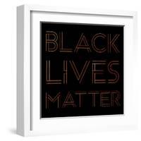 BLM Square 6-Victoria Brown-Framed Art Print