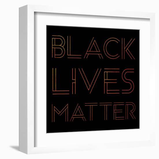 BLM Square 6-Victoria Brown-Framed Art Print