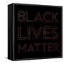 BLM Square 6-Victoria Brown-Framed Stretched Canvas