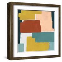 Block Abstract I-Grace Popp-Framed Art Print