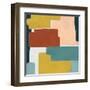 Block Abstract I-Grace Popp-Framed Art Print