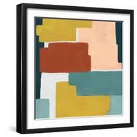 Block Abstract I-Grace Popp-Framed Art Print