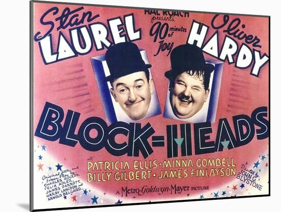 Block-Heads, 1938-null-Mounted Art Print