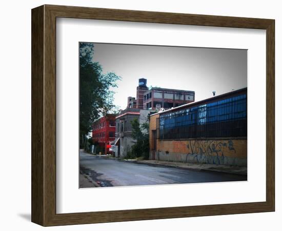 Block In Detroit-NaxArt-Framed Art Print