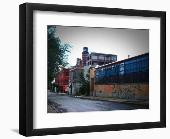 Block In Detroit-NaxArt-Framed Art Print