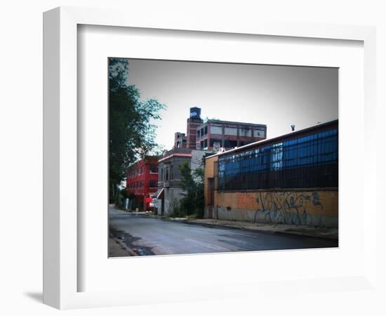 Block In Detroit-NaxArt-Framed Art Print