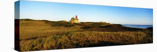 Block Island Lighthouse Rhode Island, USA-null-Stretched Canvas