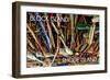 Block Island, Rhode Island - Paddle Photo-Lantern Press-Framed Art Print
