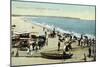 Block Island, Rhode Island - View of the Beach and Clay Head-Lantern Press-Mounted Art Print