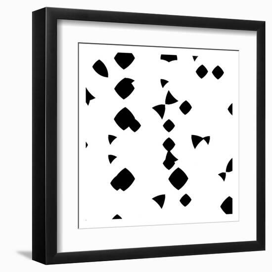 Block Out BW-OnRei-Framed Art Print