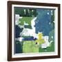 Block Paint II Green Version-PI Studio-Framed Art Print