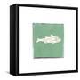 Block Print Fish VII-null-Framed Stretched Canvas