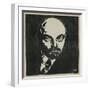 Block Print of Vladimir Lenin-Virna Haffer-Framed Giclee Print