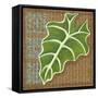 Block Print Palm II-Chariklia Zarris-Framed Stretched Canvas