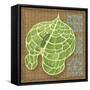 Block Print Palm IV-Chariklia Zarris-Framed Stretched Canvas