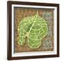 Block Print Palm IV-Chariklia Zarris-Framed Art Print