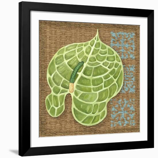 Block Print Palm IV-Chariklia Zarris-Framed Art Print