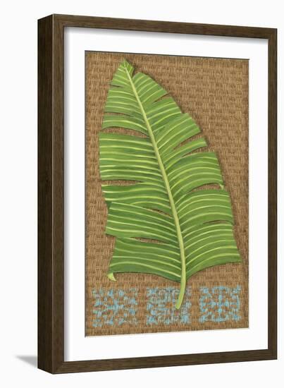 Block Print Palm VIII-Chariklia Zarris-Framed Art Print