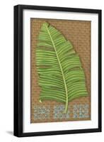 Block Print Palm VIII-Chariklia Zarris-Framed Art Print