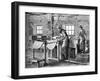 Block Printers at Work, C1880-null-Framed Giclee Print