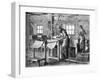 Block Printers at Work, C1880-null-Framed Giclee Print