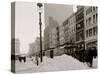 Blockaded Cars on 23rd St., New York-null-Stretched Canvas