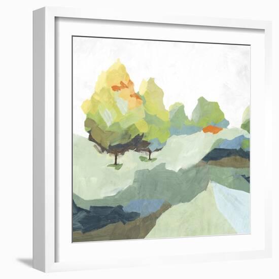 Blocked II-Isabelle Z-Framed Art Print