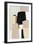 Blocked Neutral II-Jacob Q-Framed Art Print