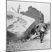 Blockhouse Destroyed by a Mine, Lomme, Near Armentières, France, World War I, C1914-C1918-Nightingale & Co-Mounted Giclee Print