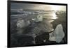 Blocks of ice, Diamond Beach, Jokulsarlon, Iceland, Polar Regions-Sergio Pitamitz-Framed Photographic Print