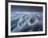 Blocks of Ice on the Black Sand Beach in Southern Iceland-Alex Saberi-Framed Photographic Print