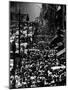 Blocks of Pedestrians Jamming the Sidewalks-Andreas Feininger-Mounted Photographic Print