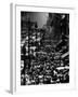 Blocks of Pedestrians Jamming the Sidewalks-Andreas Feininger-Framed Photographic Print