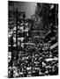 Blocks of Pedestrians Jamming the Sidewalks-Andreas Feininger-Mounted Photographic Print