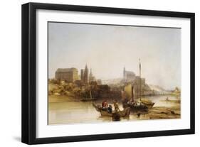 Blois on the Loire, 1840-William Callow-Framed Giclee Print