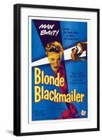 Blonde Blackmailer, (aka Stolen Time), Susan Shaw, 1955-null-Framed Art Print