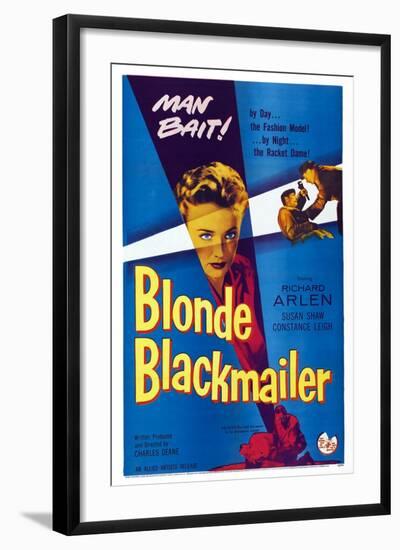 Blonde Blackmailer, (aka Stolen Time), Susan Shaw, 1955-null-Framed Art Print