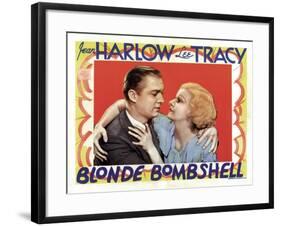 Blonde Bombshell, Lee Tracy, Jean Harlow 1933-null-Framed Photo