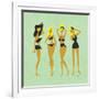 Blonde Bombshells-Cat Coquillette-Framed Giclee Print