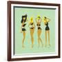 Blonde Bombshells-Cat Coquillette-Framed Giclee Print